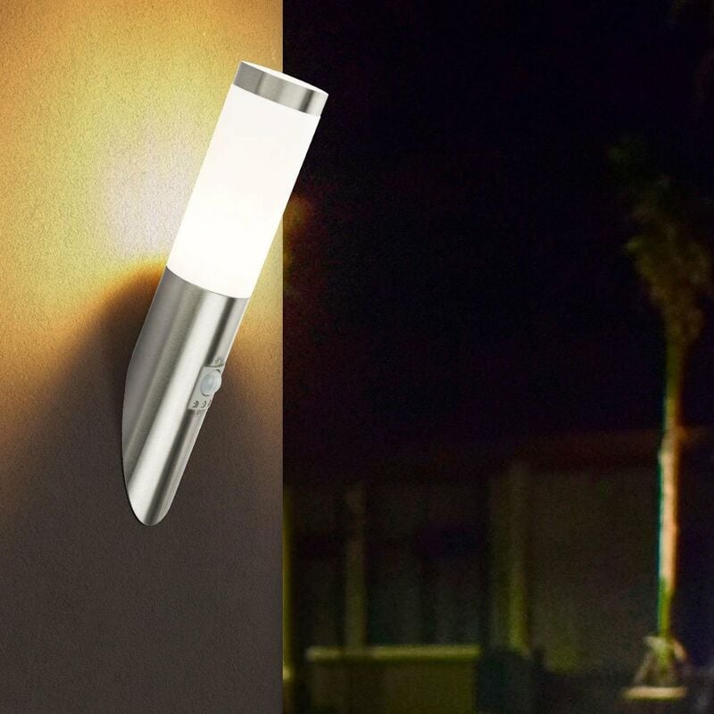 foto del prodotto faretti a led per esterni in acciaio inossidabile per facciate da parete per esterni lampada con sensore per terrazza