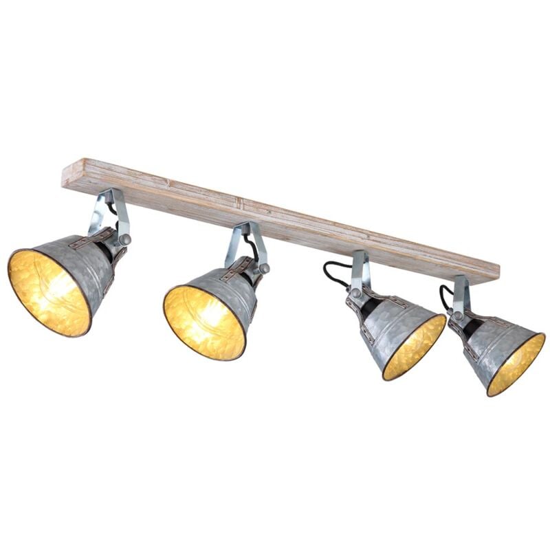 foto del prodotto faretti a soffitto soggiorno in zinco vintage illuminazione spot orientabile globo 15366z 4