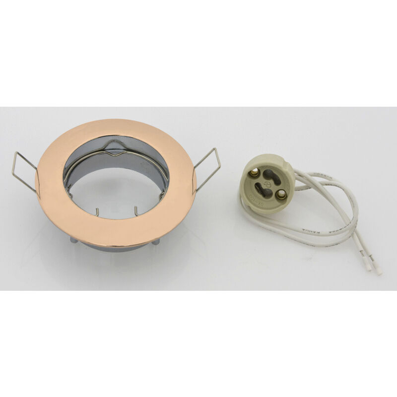 foto del prodotto faretti da incasso fisso x led gu10 oro