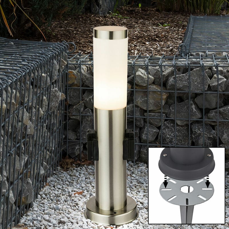 foto del prodotto faretti da parete per esterni a led lampade con base in acciaio inossidabile terrazze da giardino percorsi vialetto luci in piedi