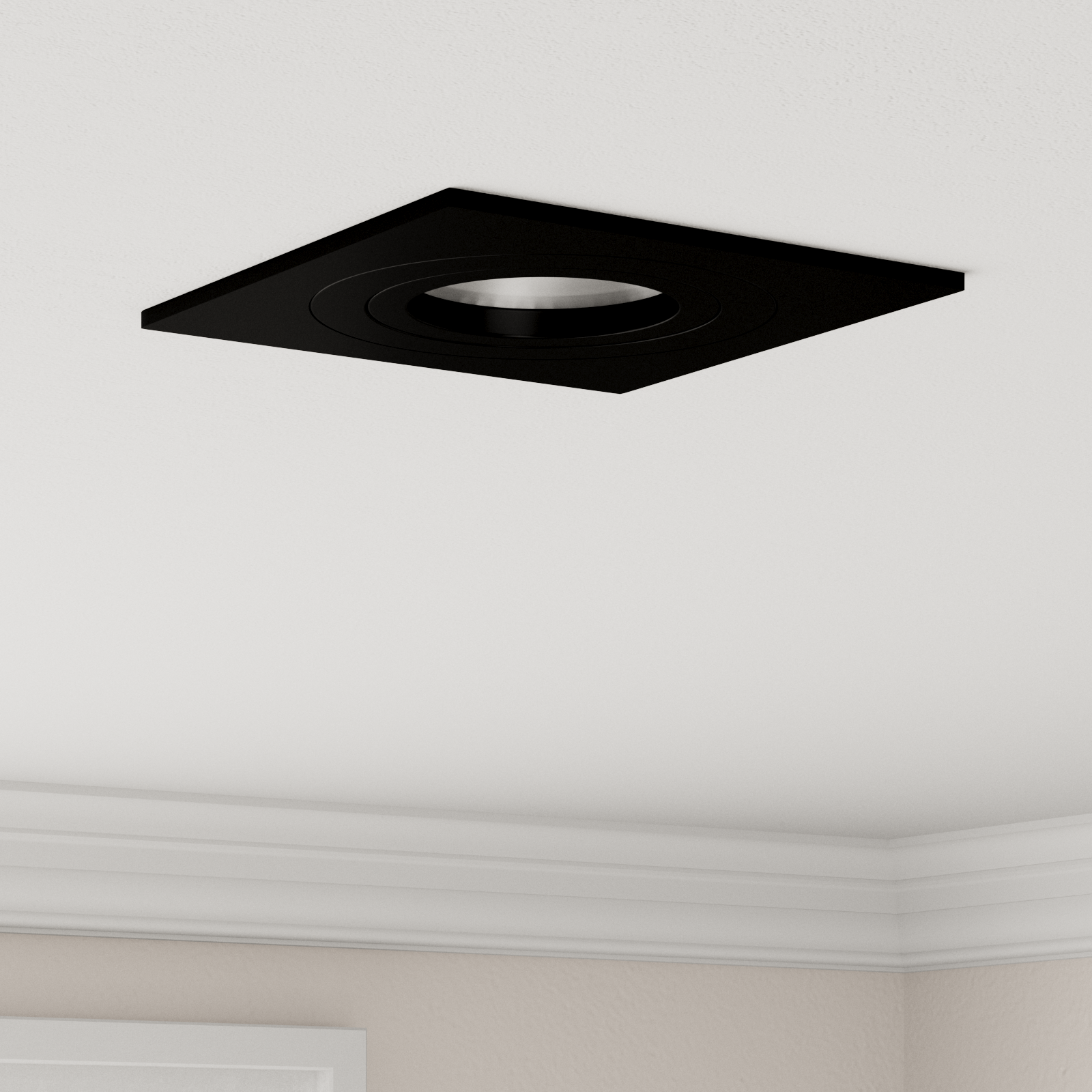 foto del prodotto faretti incassati 12 pz quadrato gu10 nero 91x91 mm