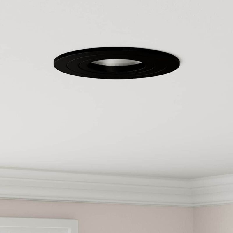 foto del prodotto faretti incassati 24 pz rotondi gu10 nero 91 mm vidaxl
