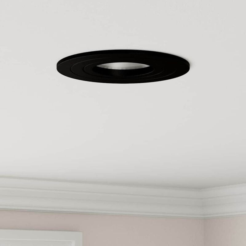 foto del prodotto faretti incassati 6 pz rotondi gu10 nero 91 mm vidaxl