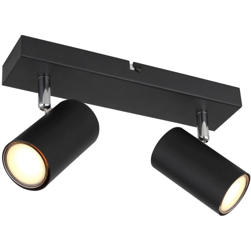 foto del prodotto faretti metallo nero opaco 2 x gu10