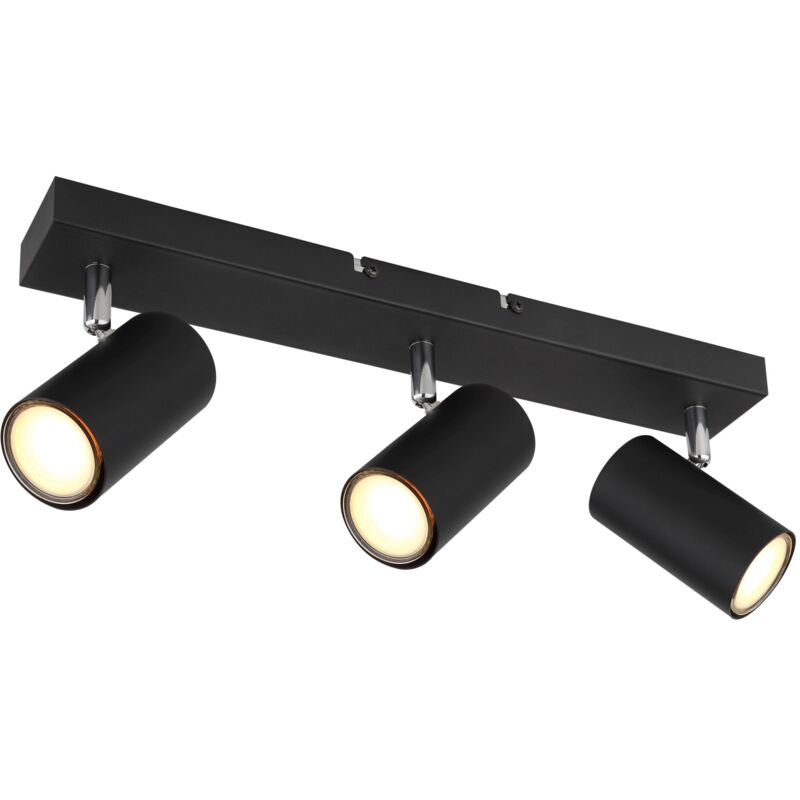 foto del prodotto faretti metallo nero opaco 3 x gu10