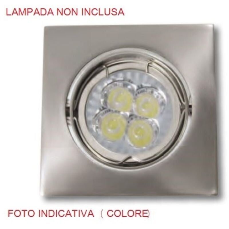 foto del prodotto faretti quadr. inc.orien.x led gu10 bianco