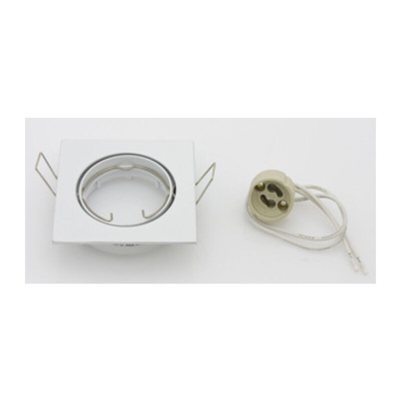 foto del prodotto faretti quadr. inc.orien.x led gu10 bianco. prezzo per 1 pezzo.