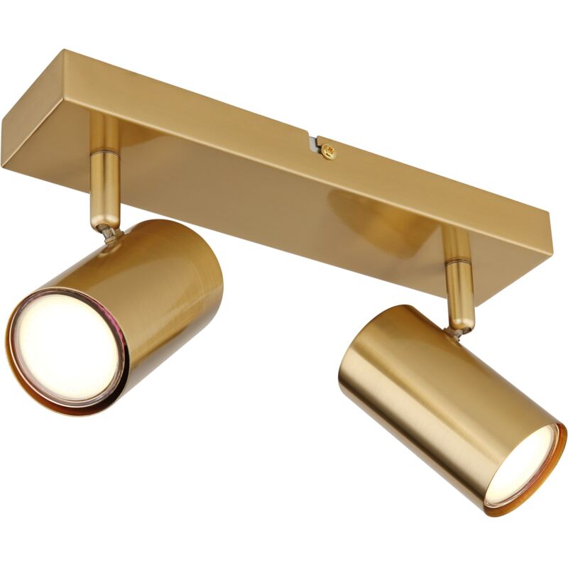 foto del prodotto faretti robby color oro spazzolato 2 x gu10