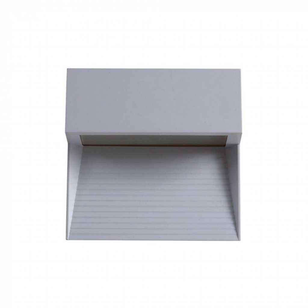 foto del prodotto faretti segnapasso led 3w da incasso per esterno grey chiaro corpo quadrata ip65 4000k