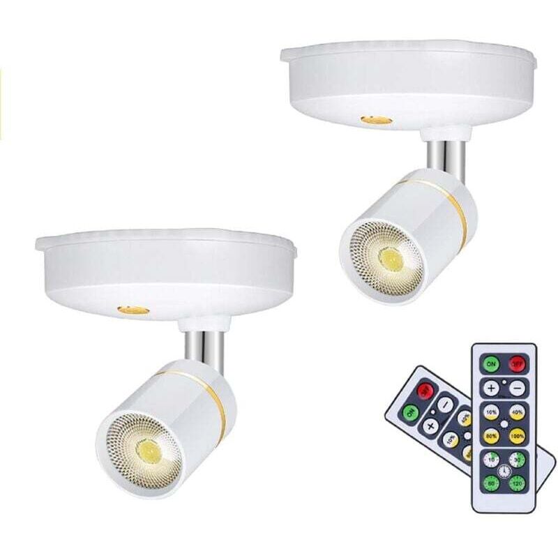 foto del prodotto faretti senza fili luci per quadri alimentate a batteria mini luci d accento faretto led per interni dimmerabile con telecomando su qualsiasi parete