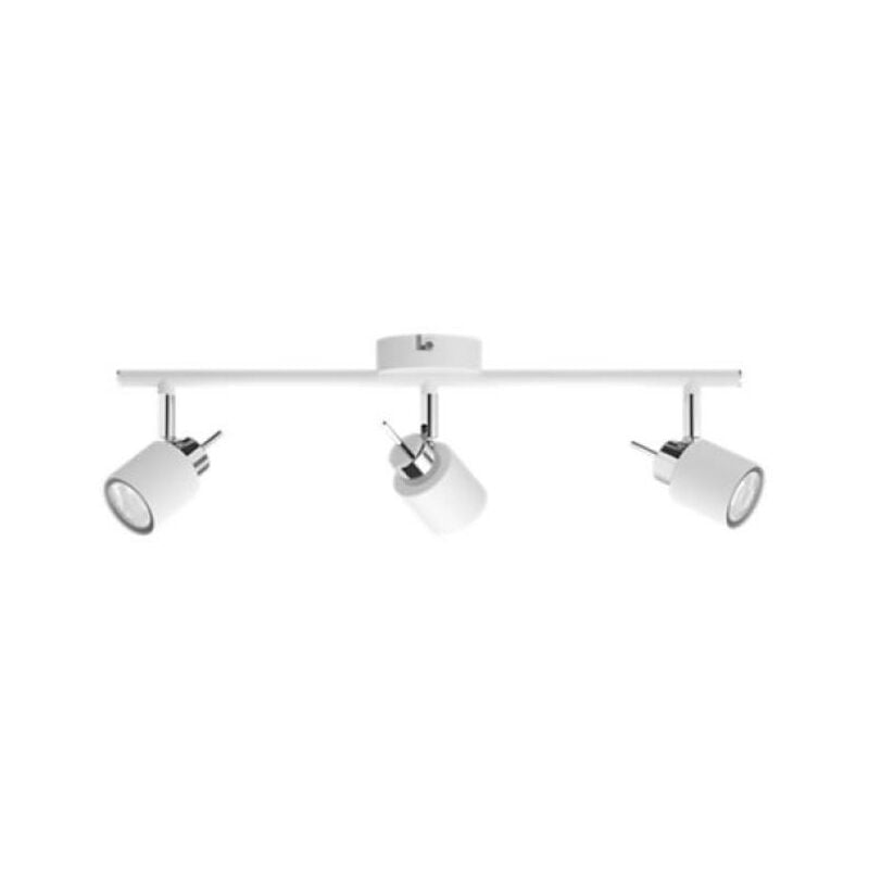 foto del prodotto faretto 3 luci philips meranti in metallo attacco gu10 ip20 bianco 46533600