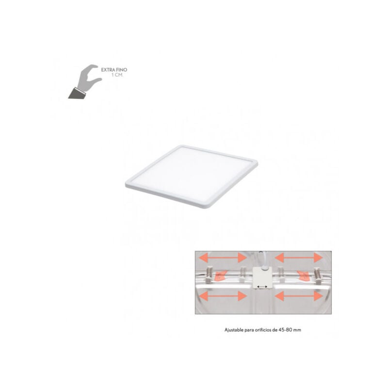foto del prodotto faretto 8w 5500k white providence 586lm 1x11,8x11,8 cm de incasso regolabile 4,5x4,5 8x8 cm