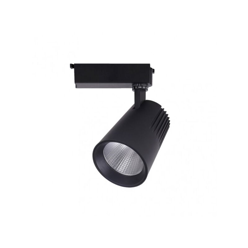 foto del prodotto faretto a binario 20w 2700k telma nero 1800lm 36 regolabile 330 regx15,5x8,2 cm
