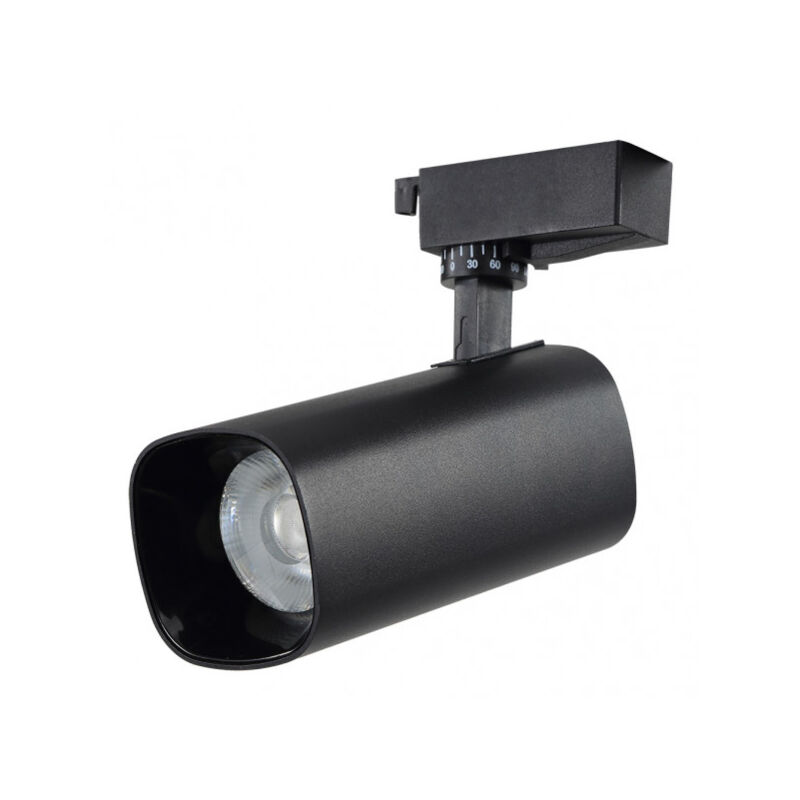 foto del prodotto faretto a binario 30w 2700k alfil nero 2700lm 36º orientabile 330º regx19x7,5 cm