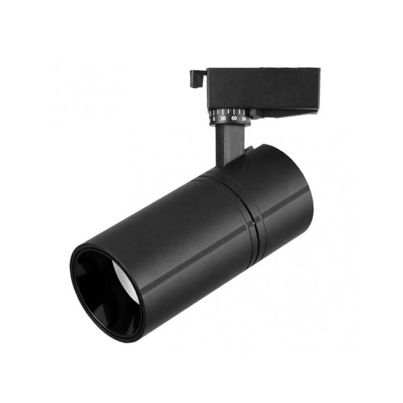 foto del prodotto faretto a binario 30w 6000k anzo nero 2700lm 36º orientabile 330º regx22x7,5 cm