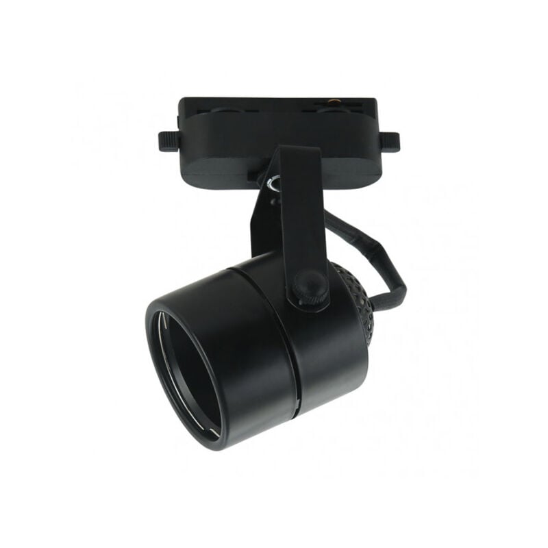 foto del prodotto faretto a binario arta 1xgu10 cilindrico nero 14,2x7,6x6 cm orientabile a 180 .