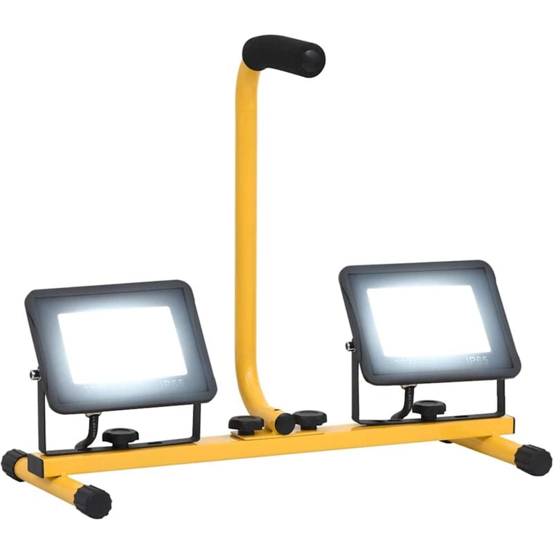 foto del prodotto faretto a led con maniglia 2x30 w bianco freddo