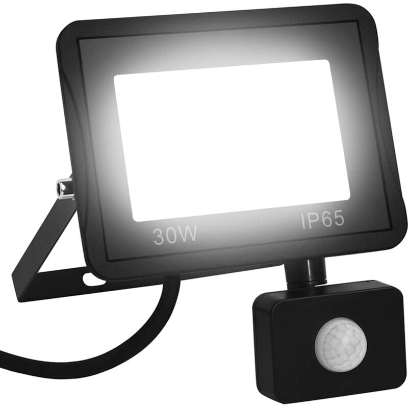 foto del prodotto faretto a led con sensore 30 w bianco caldo - vidaxl
