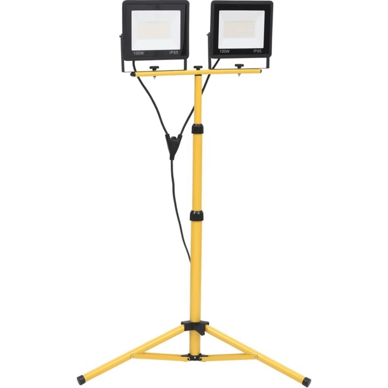foto del prodotto faretto a led con treppiede 2x100 w bianco freddo vidaxl