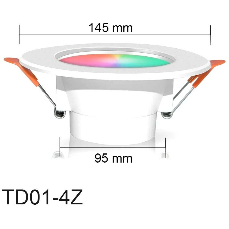 foto del prodotto faretto a led da incasso smart zigbee rgbcw 10w tuya