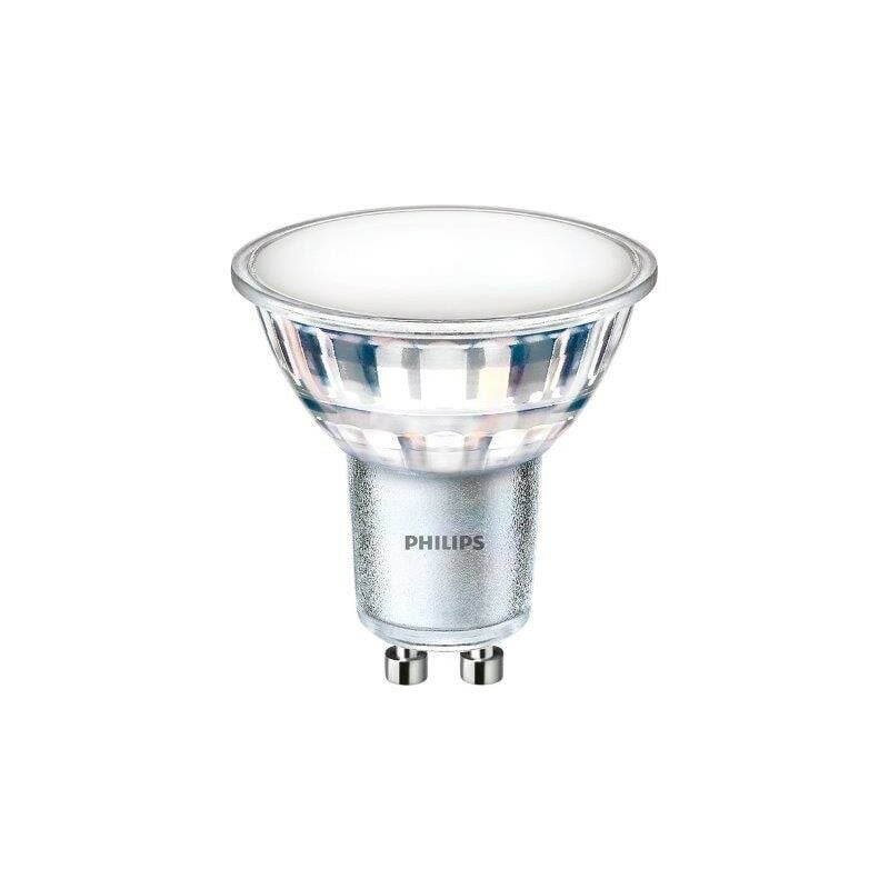 foto del prodotto faretto a led in vetro philips 550lmn gu10 3000k luce bianca