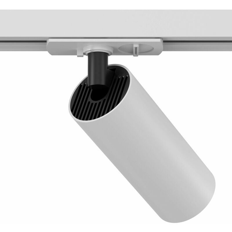 foto del prodotto faretto a led per sistema illuminazione binario 12w 3000k in alluminio focus led bianco