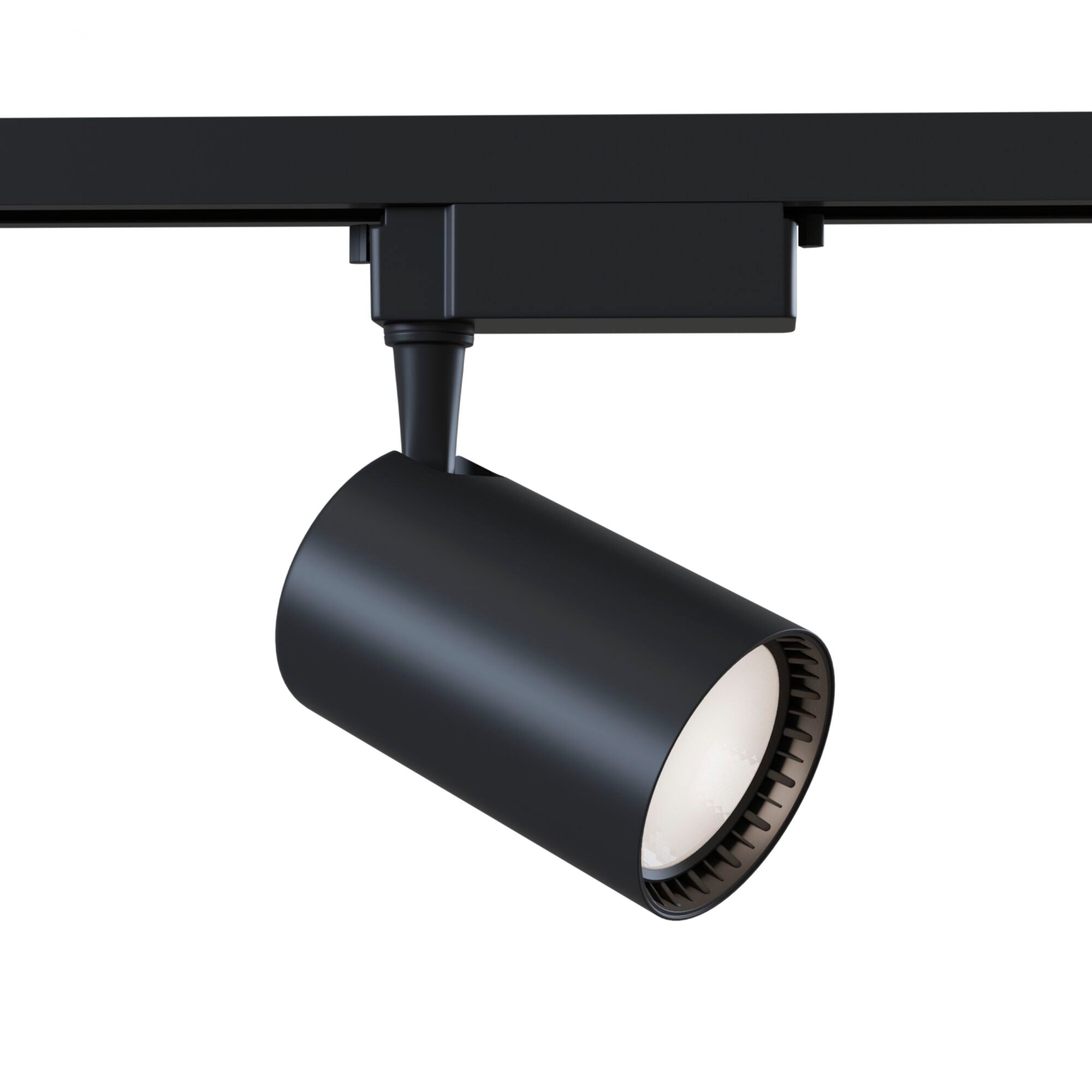 foto del prodotto faretto a led per sistema illuminazione binario 30w 4000k in alluminio vuoro nero