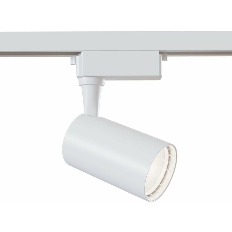 foto del prodotto faretto a led per sistema illuminazione binario 6w 4000k in alluminio vuoro bianco