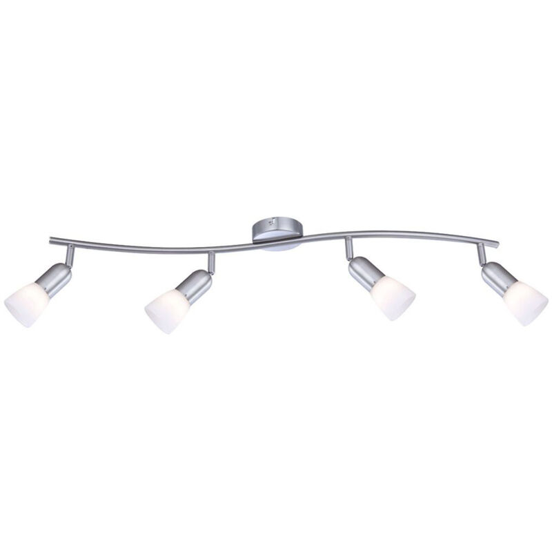 foto del prodotto faretto a soffitto faretto lampada illuminazione lampada in vetro nichel