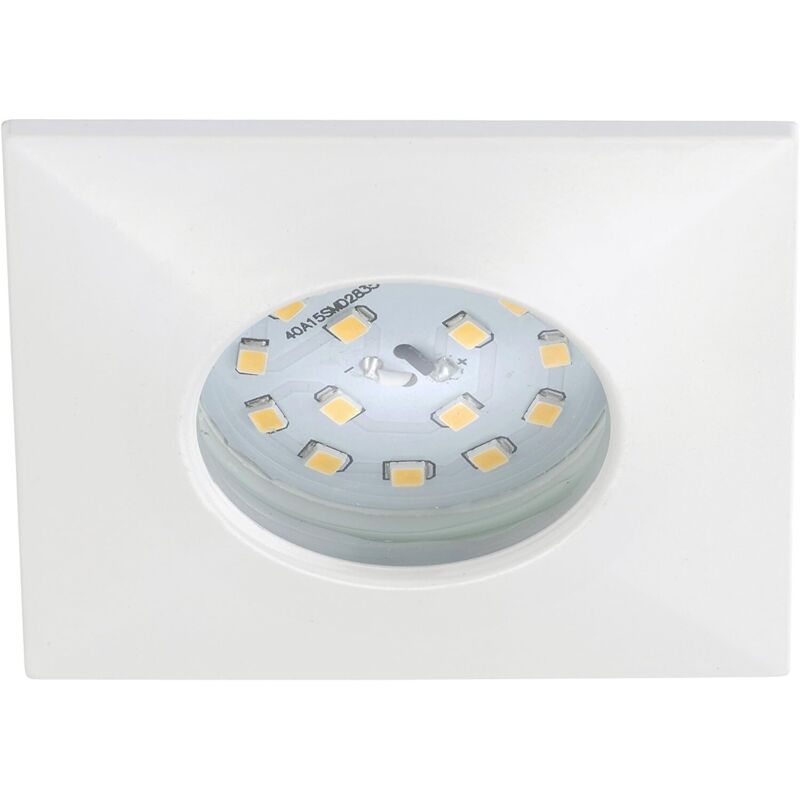 foto del prodotto faretto ad incasso 1xled 5w 400lm ip44 fisso rotondo bianco prisma