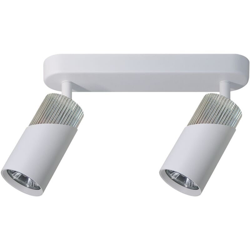 foto del prodotto faretto bianco cromato 2xgu10