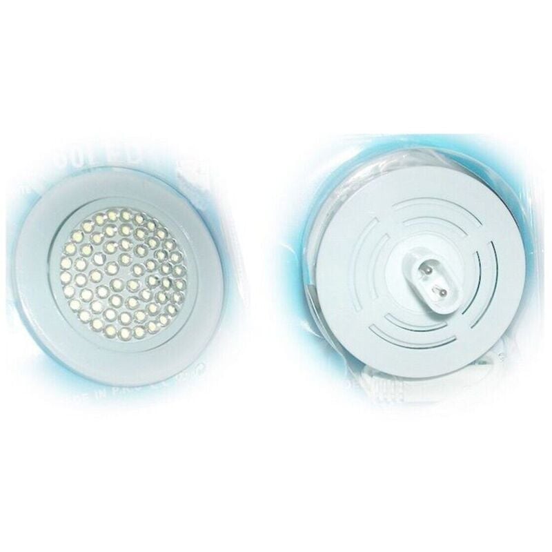 foto del prodotto faretto bianco da incasso 48 led 4w 4 watt 230v luce calda 3500k kelvin
