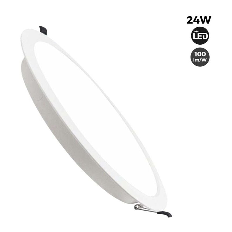 foto del prodotto faretto circolare da incasso led 24w cut off 275mm bianco caldo