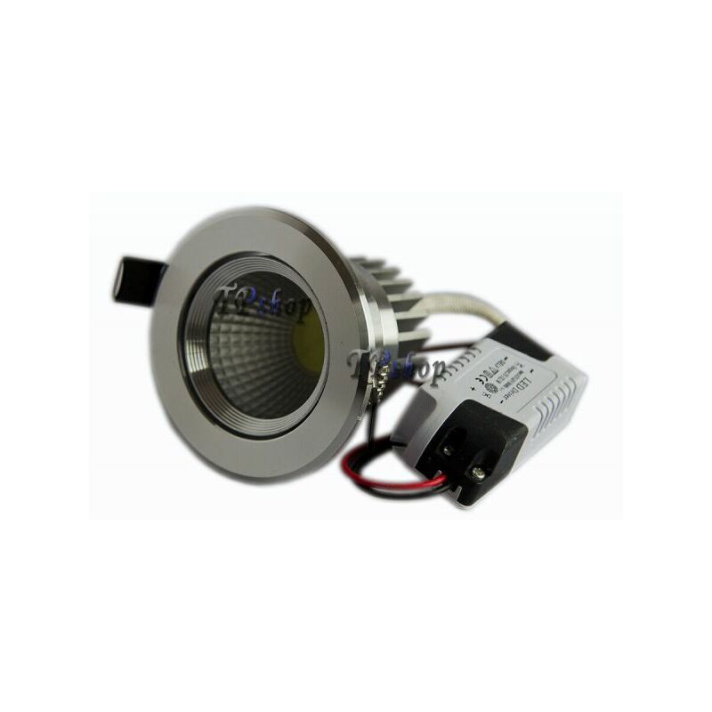 foto del prodotto faretto cob led 5w 7w 10w 15w incasso alette a molla con led driver bianca non applicabile,5 w