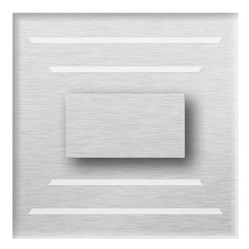 foto del prodotto faretto cristal, plexiglas, acciaio, argento, 7,5x4,5x7,5 cm