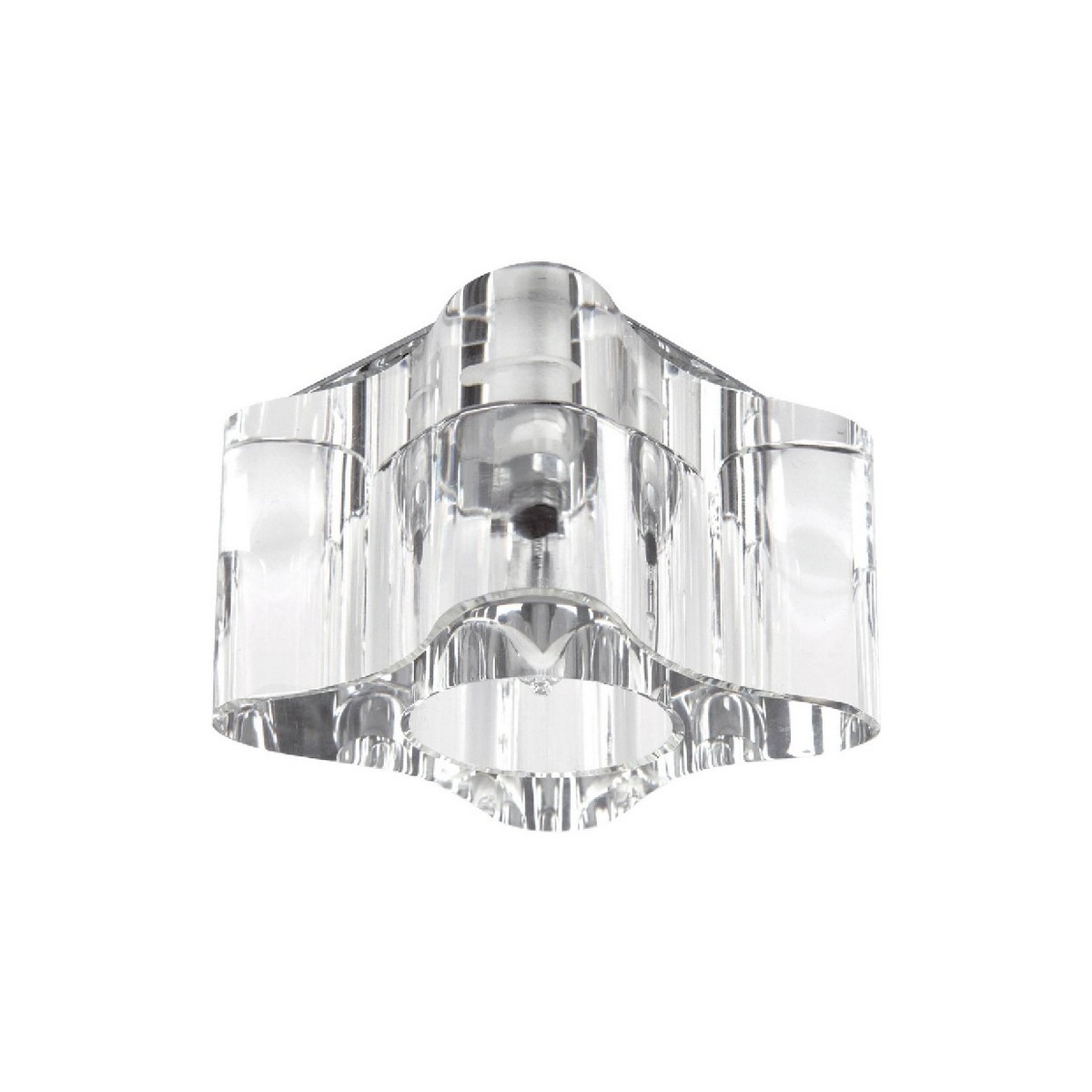 foto del prodotto faretto cristaldream, argento, metallo, 8x8x5 cm, epikasa