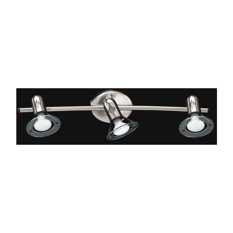 foto del prodotto faretto cromo spazzolato diffusori orientabili 3 luci disco 4853cr