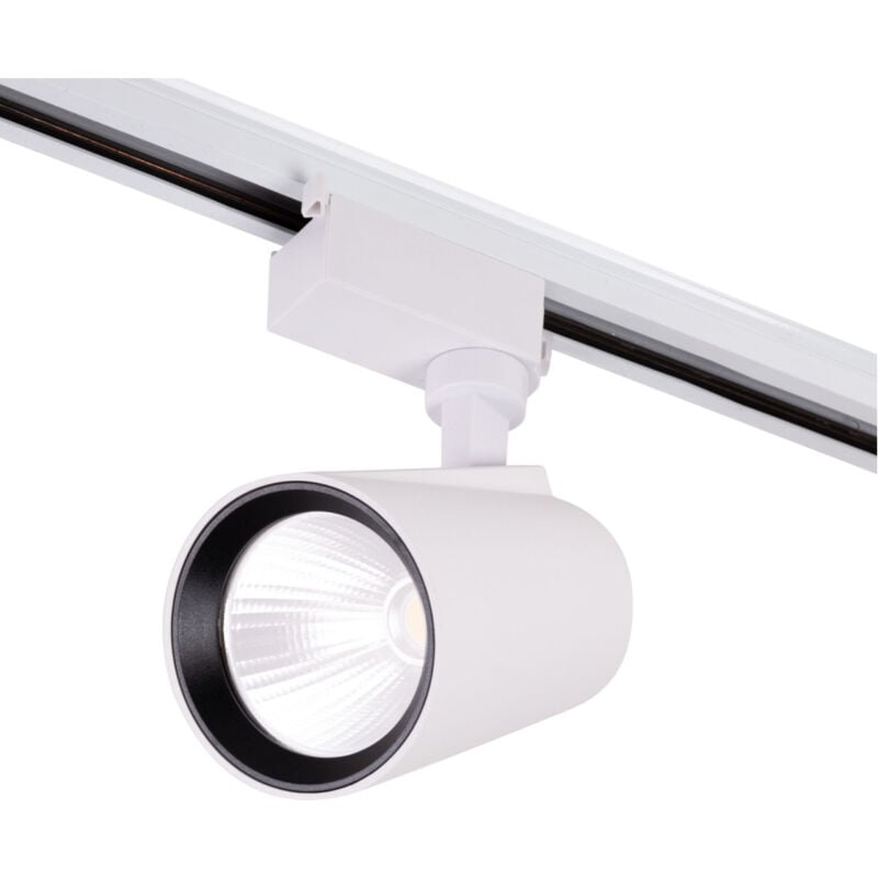foto del prodotto faretto da binario led 30w 2.700lm cri85 6000 k monofase 40.000h ho fc 30w w cw 