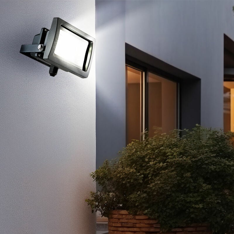foto del prodotto faretto da cantiere faretto da esterno orientabile con faretto mobile faretto da parete faretto da cortile faretto da giardino, metallo, 1x led 10w