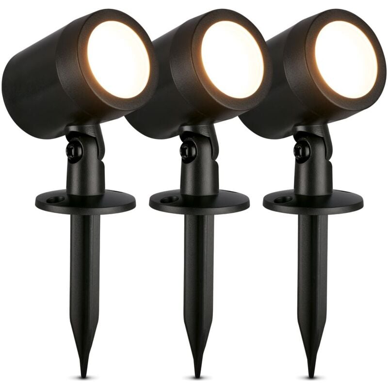 foto del prodotto faretto da giardino a led, a spina, protezione dagli spruzzi d acqua, orientabile briloner