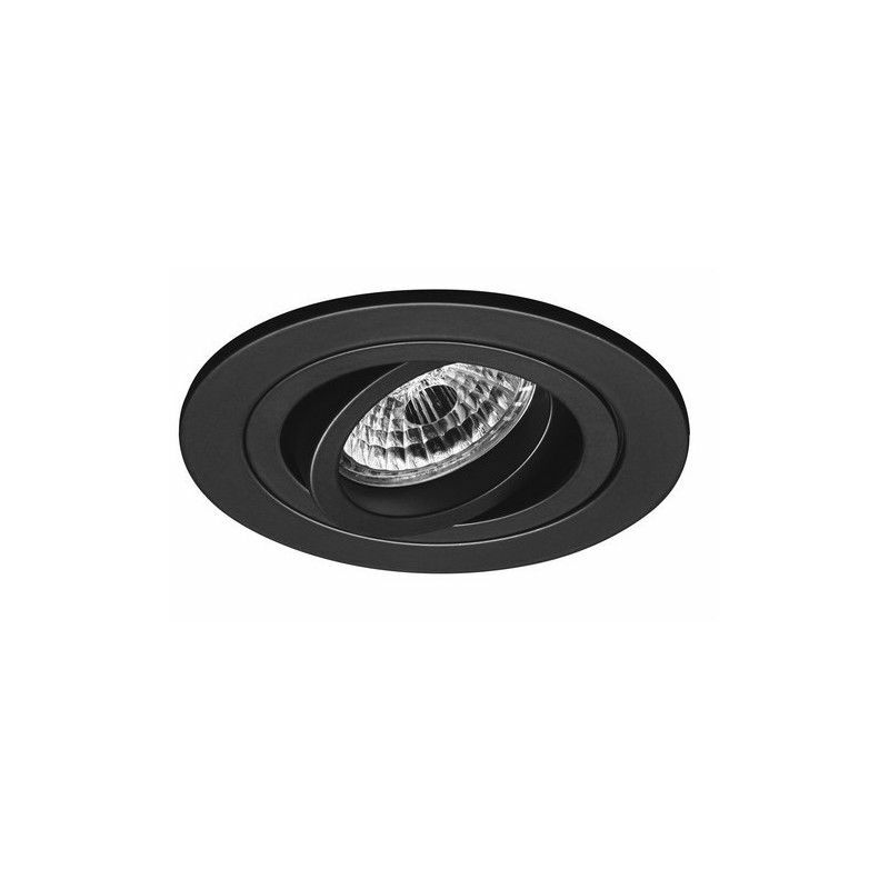 foto del prodotto faretto da incasso 50w ip20 nero jiso 703d 01