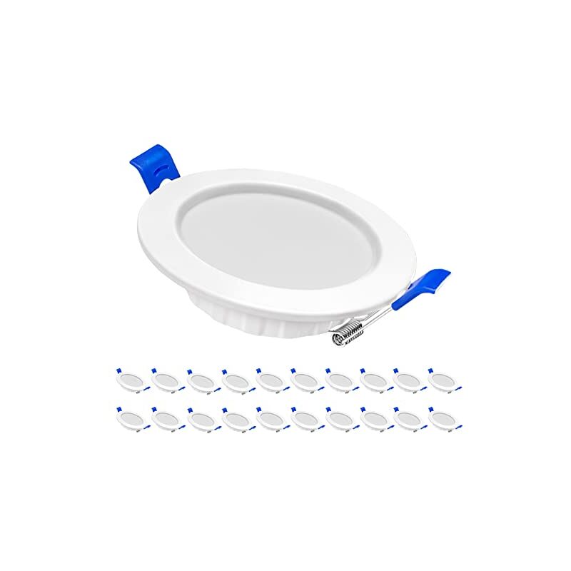 foto del prodotto faretto da incasso a led 230v set da 20 faretti ultrapiatti da incasso 5w faretto da bagno mini faretto da incasso in alluminio a soffitto 20x5w,