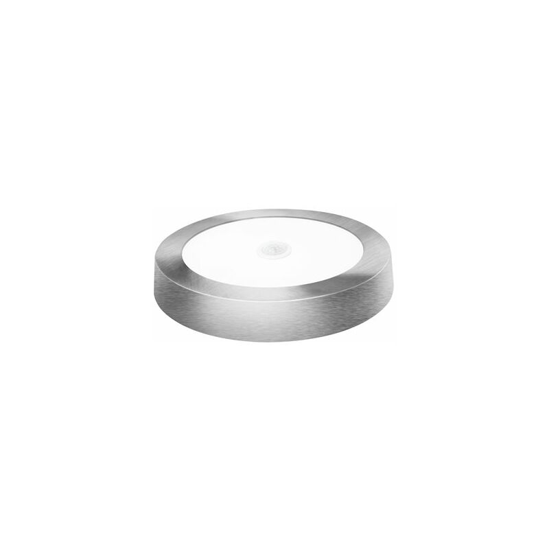 foto del prodotto faretto da incasso a led con sensore di superficie rotondo matel argento 18w freddo
