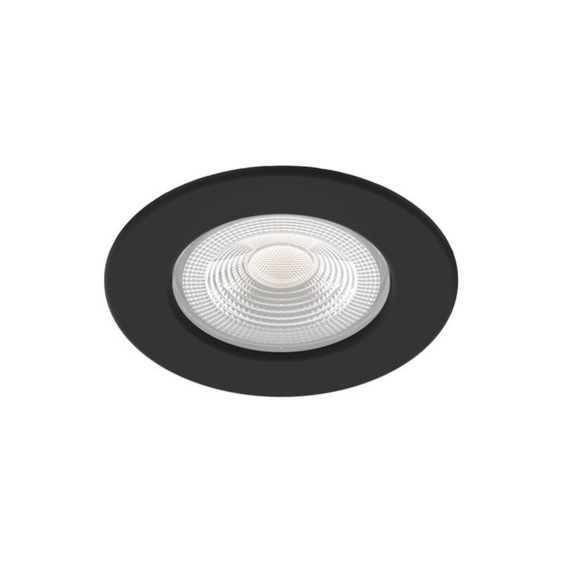 foto del prodotto faretto da incasso a led integrato aric da 3000 a 4000 k, cilindro nero aric