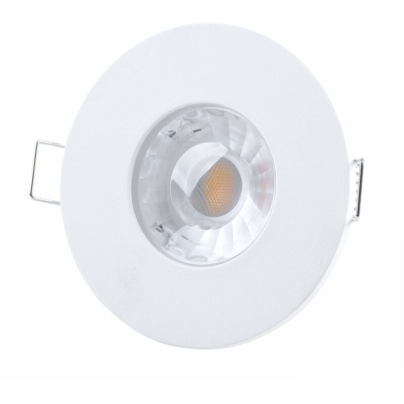 foto del prodotto faretto da incasso a led luce da bagno faretto da incasso a soffitto led, bianco rotondo, ip44, led 4,5 w 320 lm bianco caldo, d 8 cm