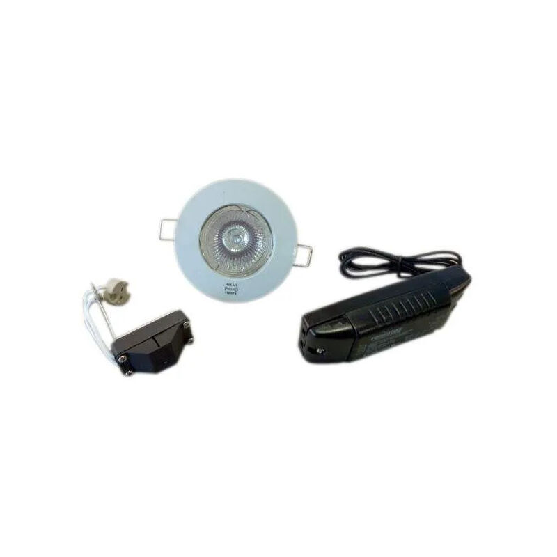 foto del prodotto faretto da incasso alufix trasformatore d.50 bianco 50w elettronico