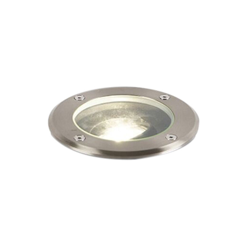 foto del prodotto faretto da incasso da terra delux moderno acciaio inossidabile,vetro,plastico acciaio tondo gu10 max. 1 x 4.8 watt qazqa