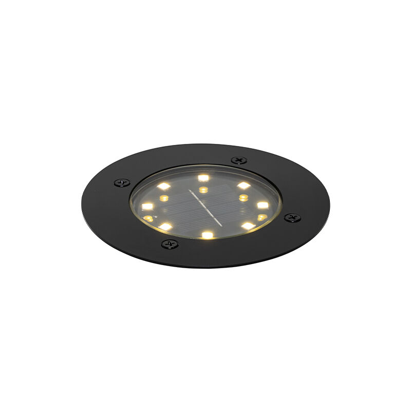 foto del prodotto faretto da incasso da terra terry moderno alluminio nero tondo non sostituibile led max. 1 x 0.2 watt qazqa