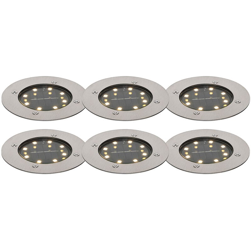 foto del prodotto faretto da incasso da terra terry moderno alluminio,plastico acciaio tondo non sostituibile led max. 1 x 0.2 watt qazqa