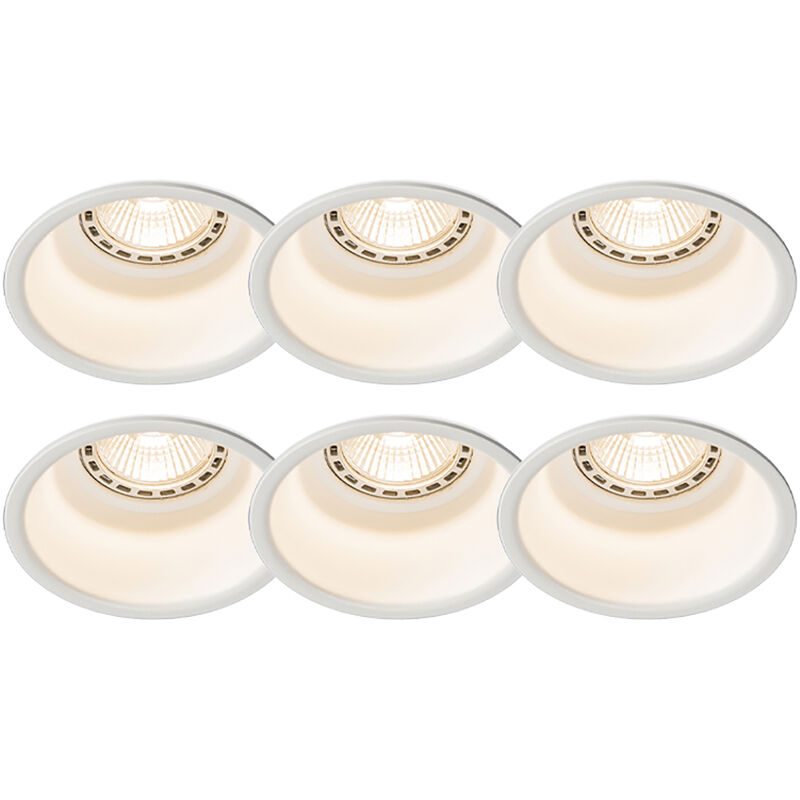 foto del prodotto faretto da incasso dept design alluminio bianco tondo max. 1 x watt qazqa